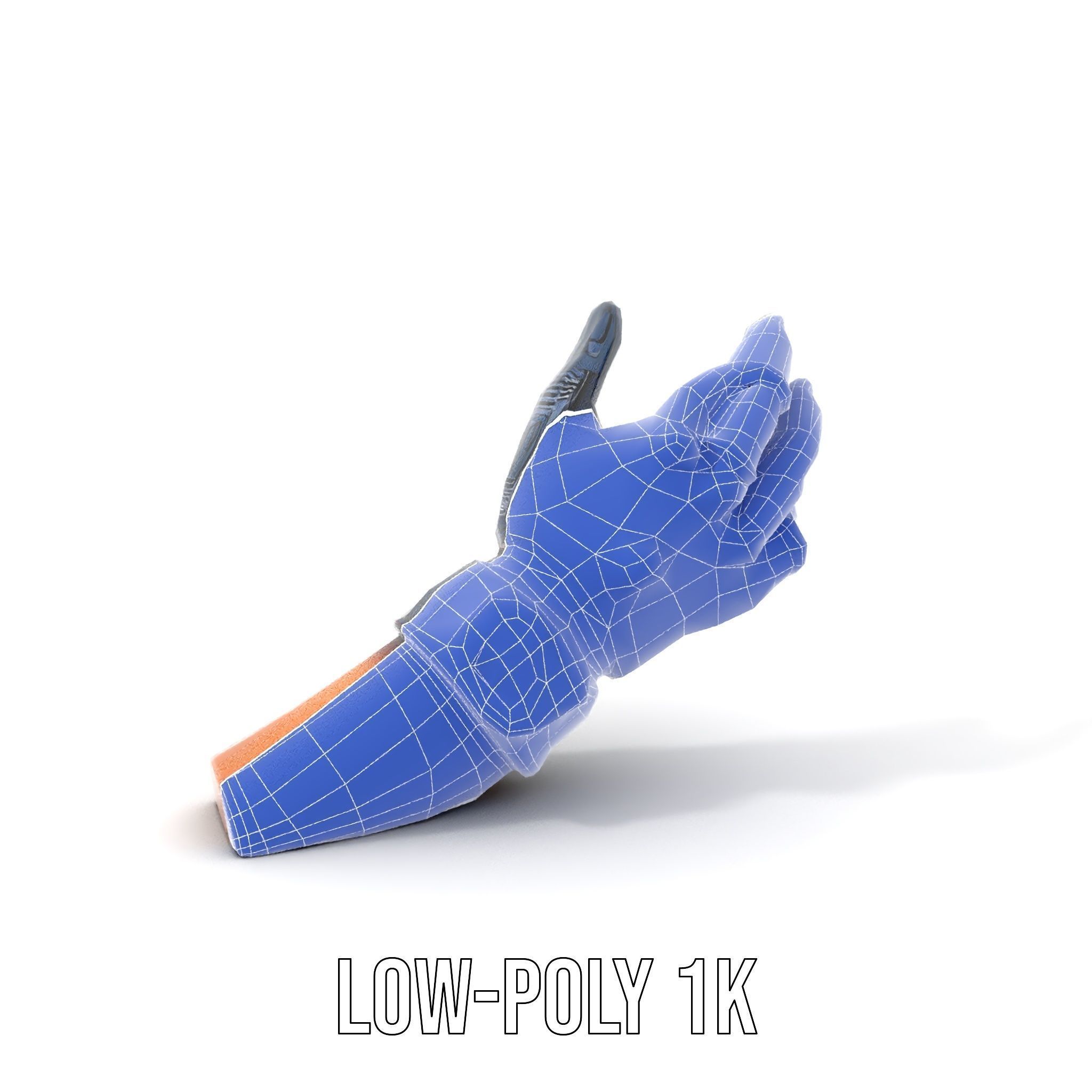 Futuristic Robotic Glove Model Pack with Advanced Design Low-poly 3D model_18