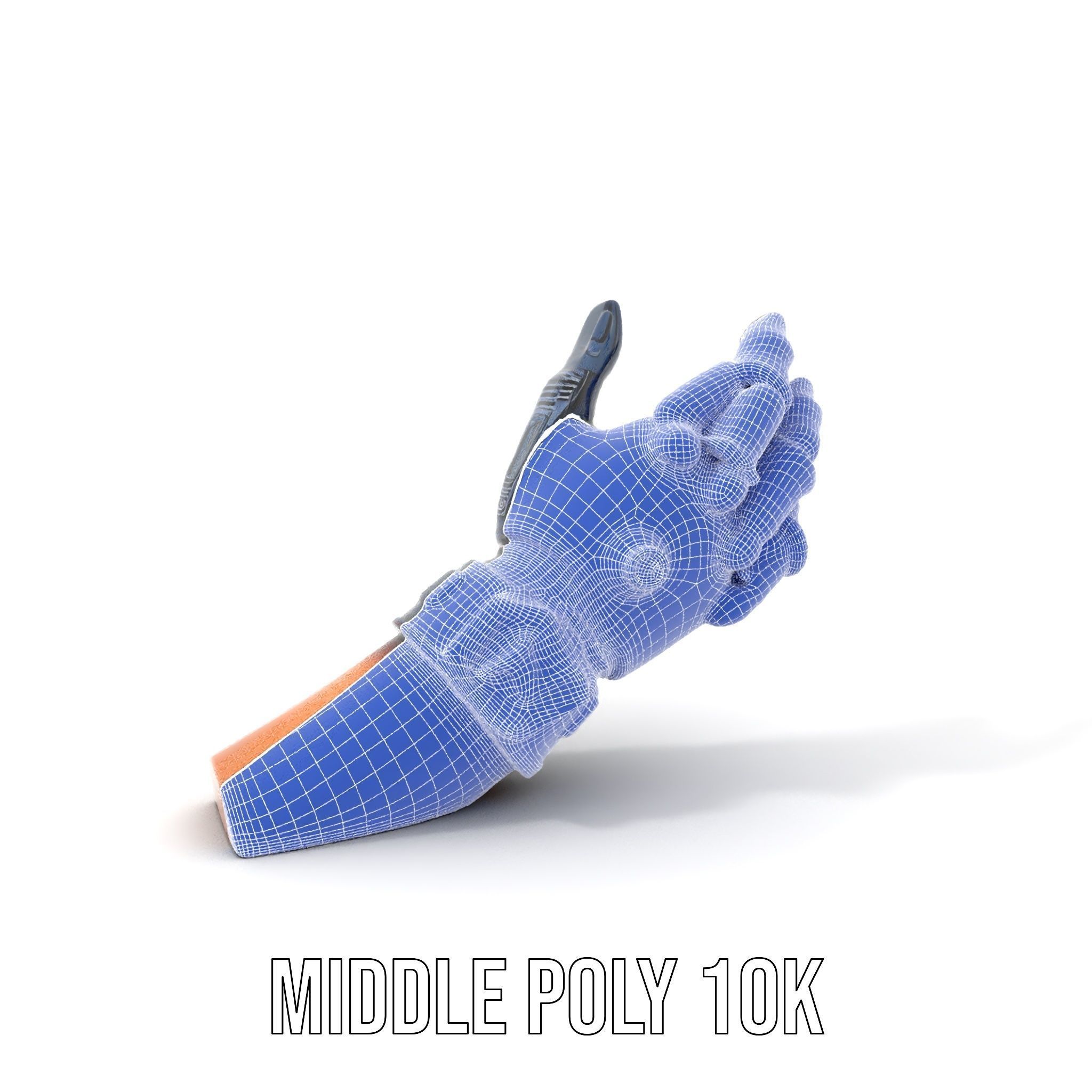 Futuristic Robotic Glove Model Pack with Advanced Design Low-poly 3D model_20