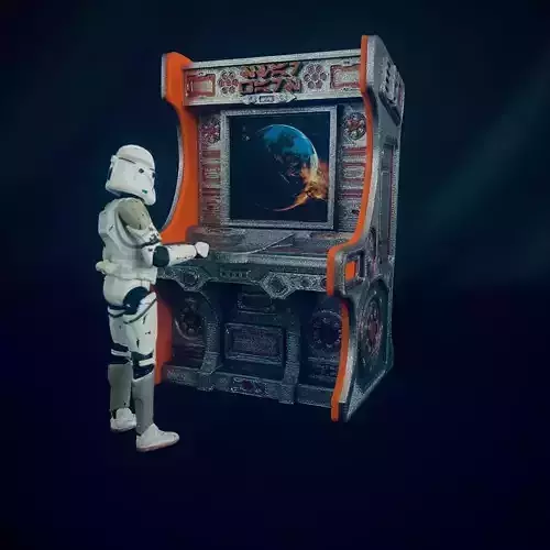 Sci Fi Computer Console 4 3D print model