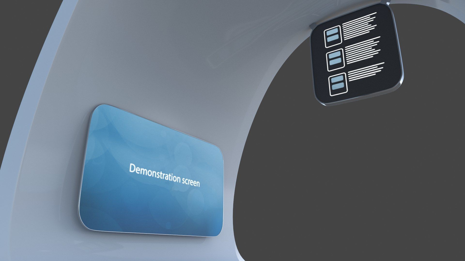 Sci-Fi Futuristic Bus Stop Low-poly 3D model_3