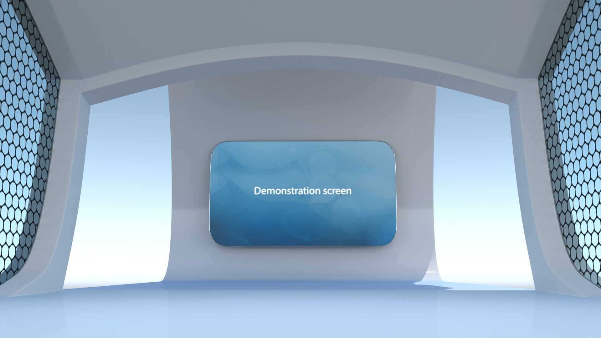 Sci-Fi Futuristic Bus Stop Low-poly 3D model_4