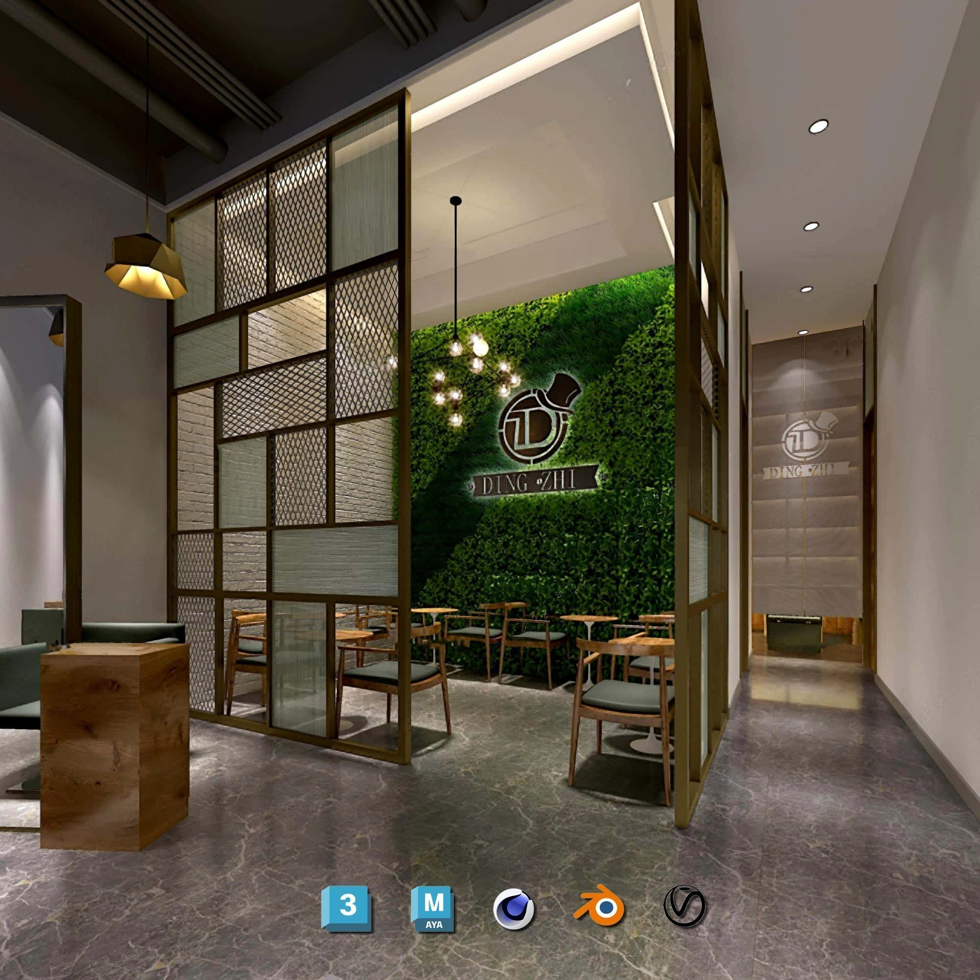 Complete Barber Shop Shampoo Room - High-Detail Collection Low-poly 3D model_89