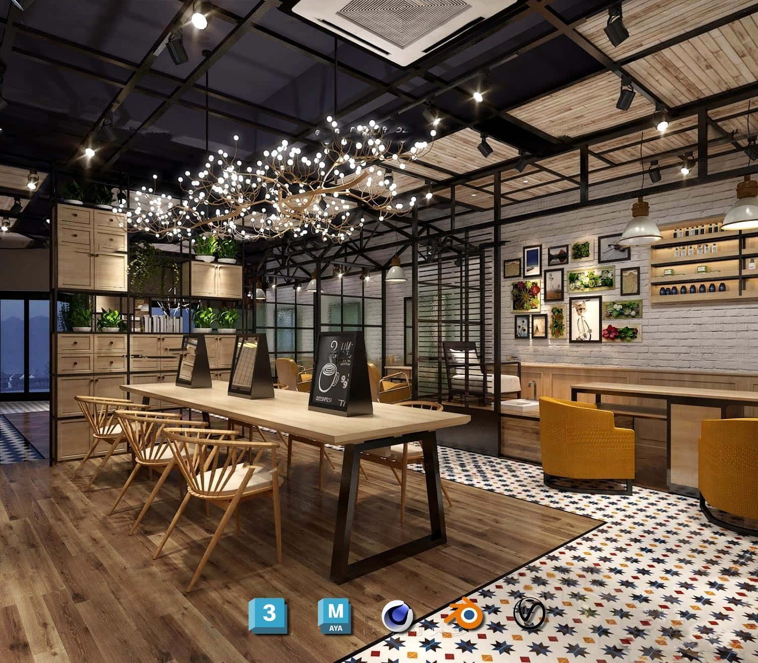 Complete Barber Shop Shampoo Room - High-Detail Collection Low-poly 3D model_82