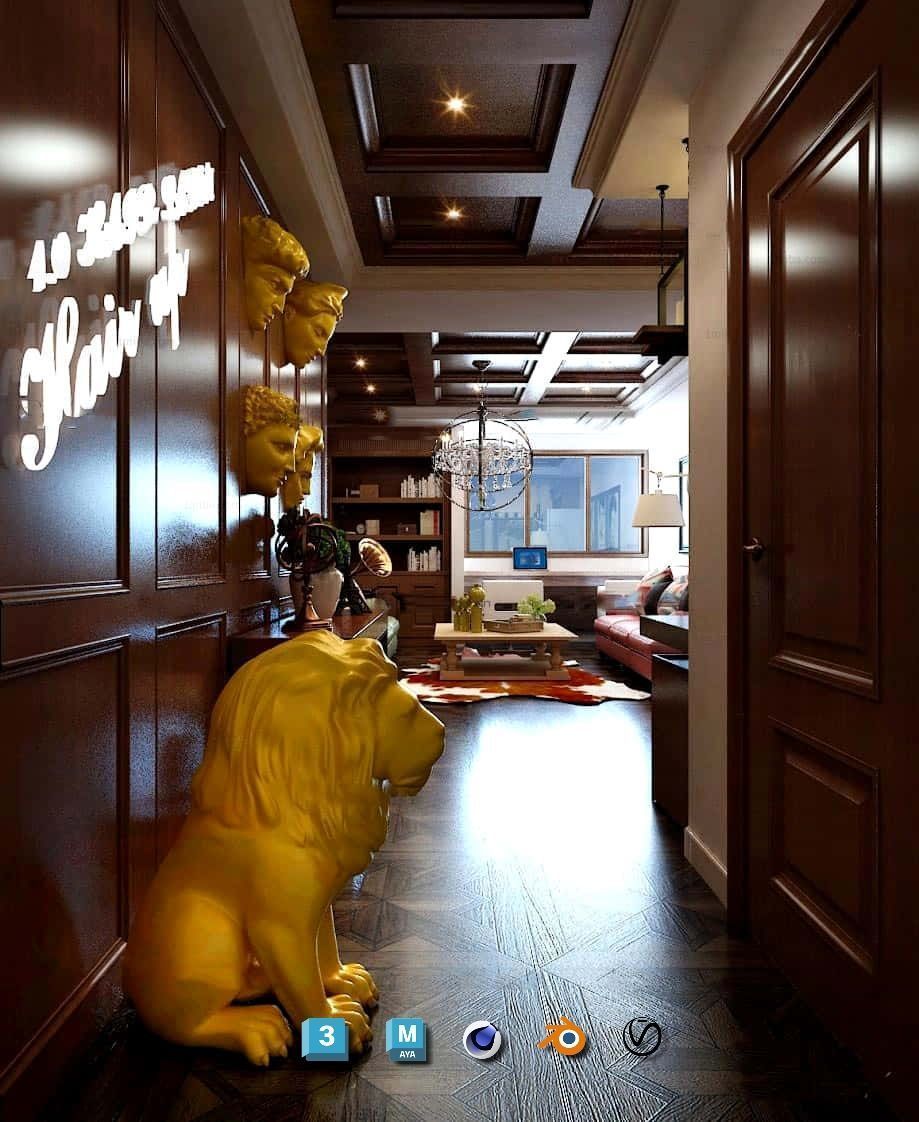 Complete Barber Shop Shampoo Room - High-Detail Collection Low-poly 3D model_56