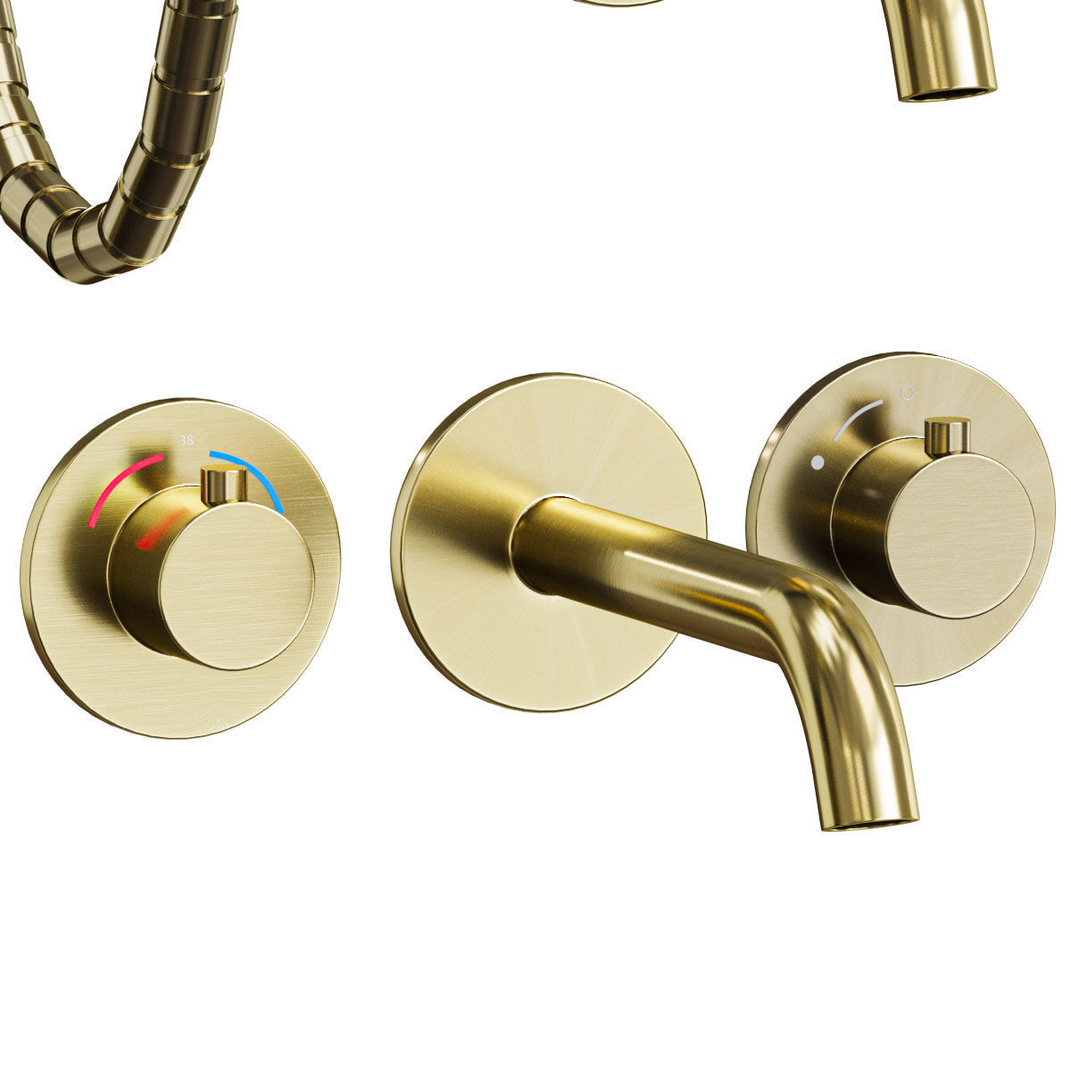 Timo Saona Faucet Set 3D model_5