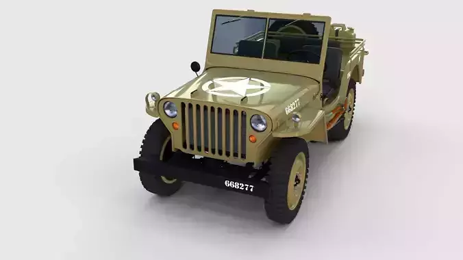 Full w chassis Jeep Willys MB Military Desert rev