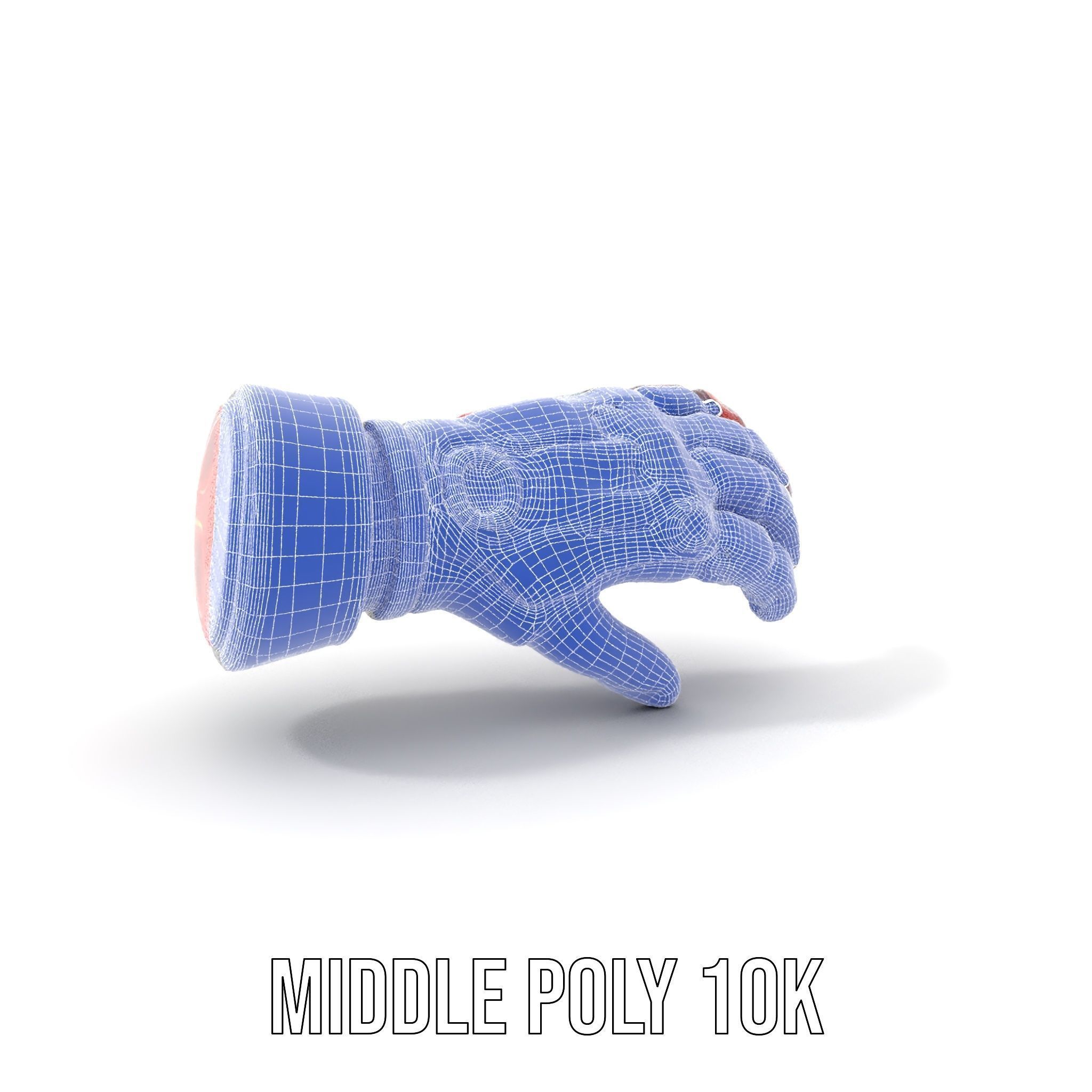 Futuristic Robotic Hand model pack Low-poly 3D model_16