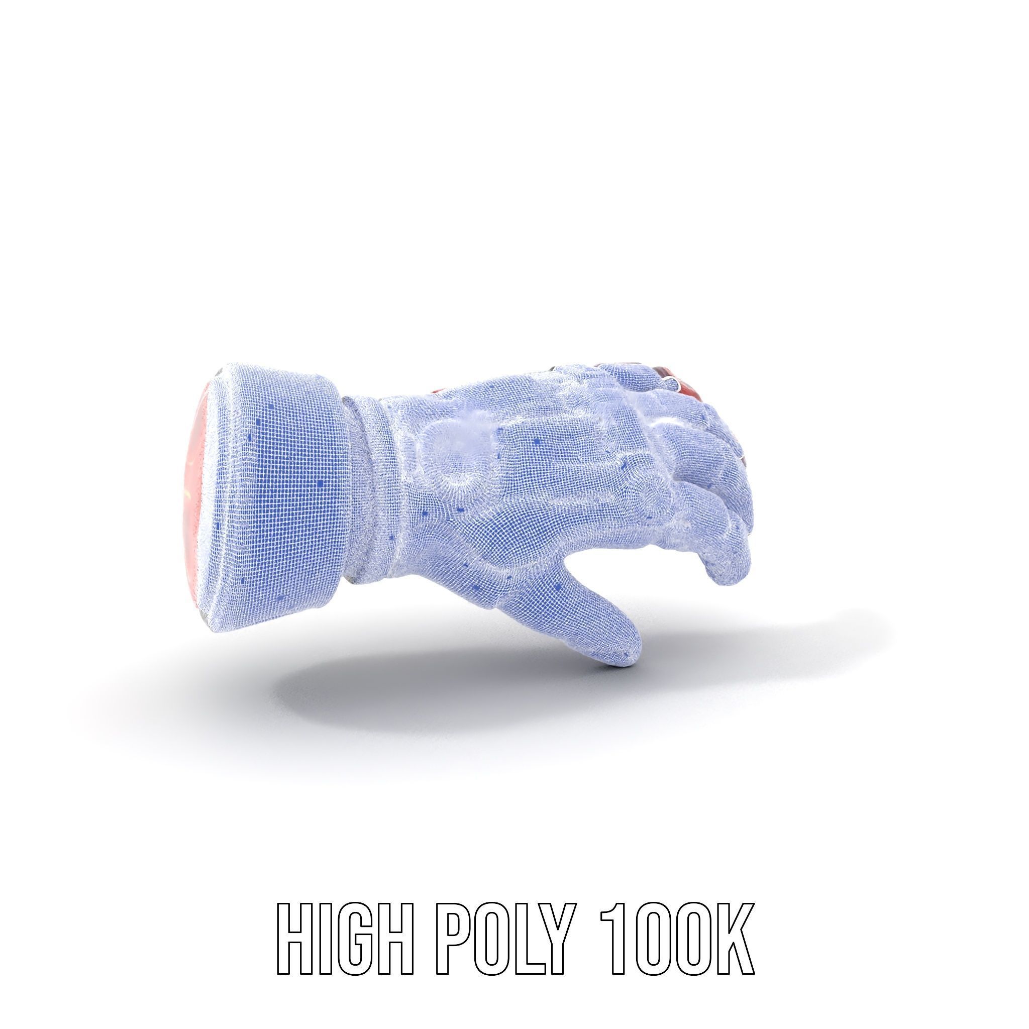 Futuristic Robotic Hand model pack Low-poly 3D model_5