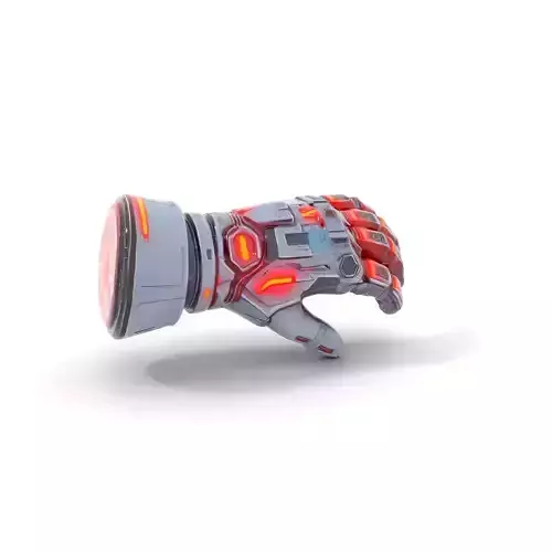 Futuristic Robotic Hand model pack Low-poly 3D model