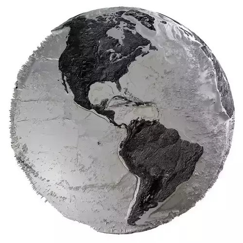 Earth Hill Shade Map Globe 