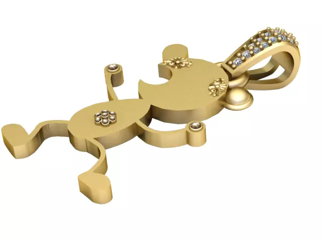 ANIMALS DANCE PENDANT 3D print model