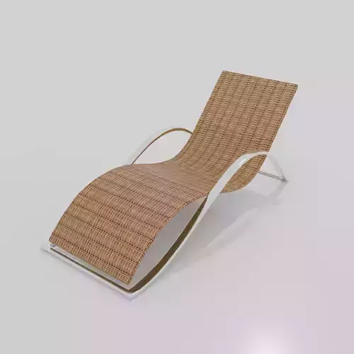 Honey brown Curved Woven chair