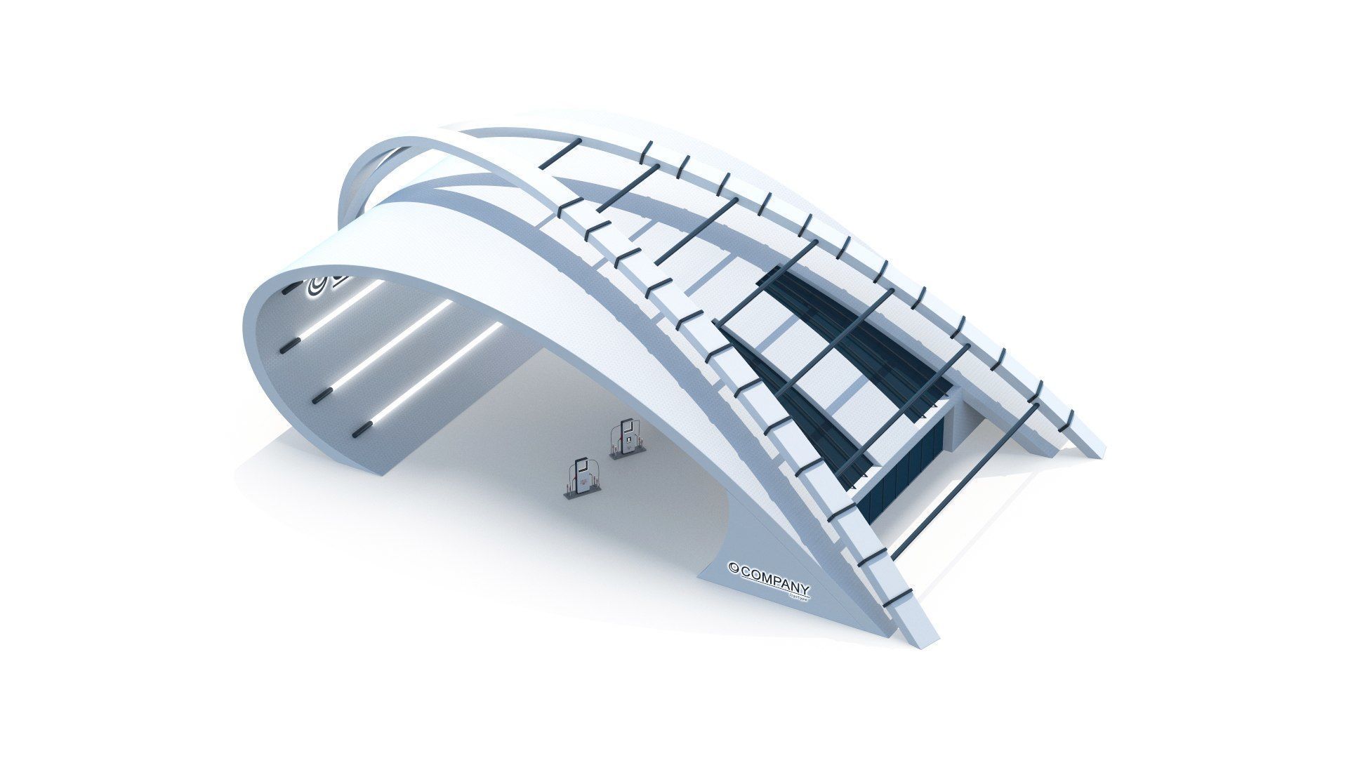 Electric Vehicle Charging 3D Model Collection_1