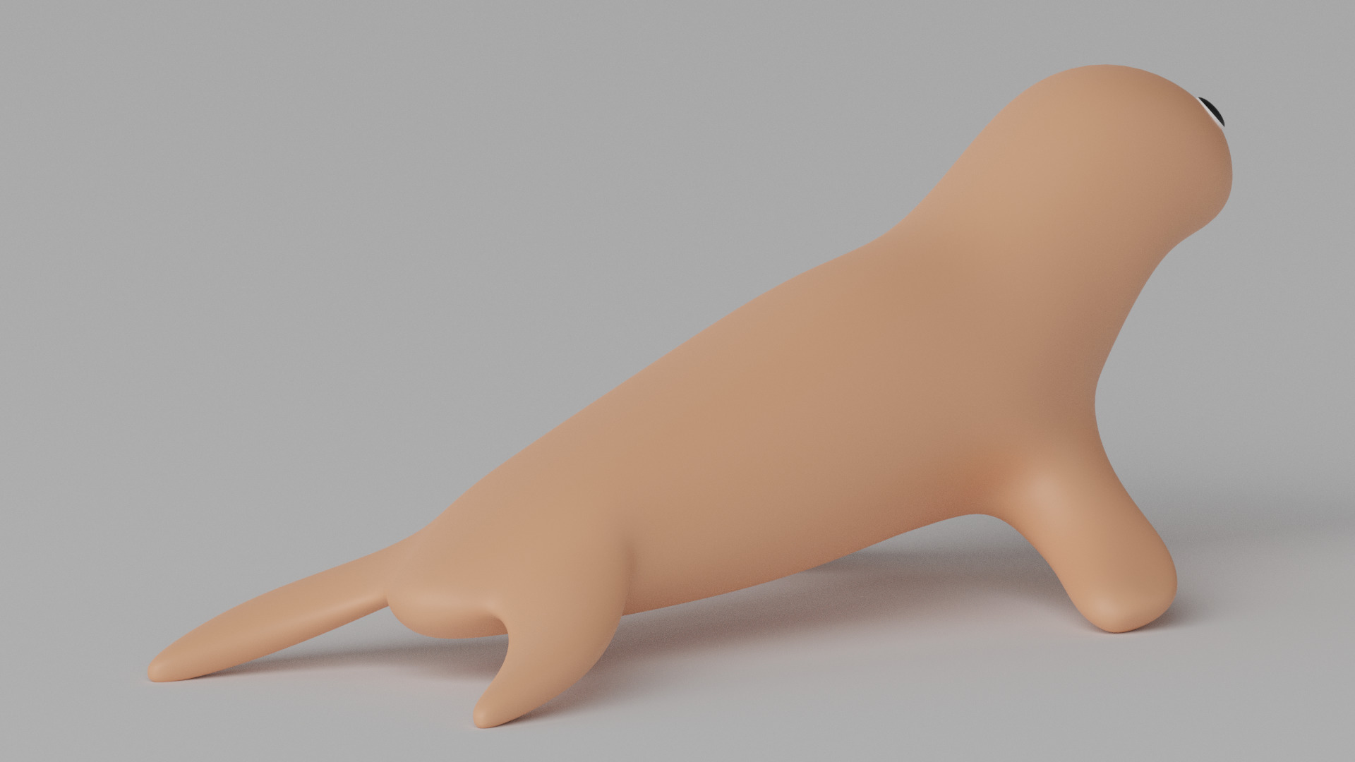 Cartoon Cute Seal 3D model_6