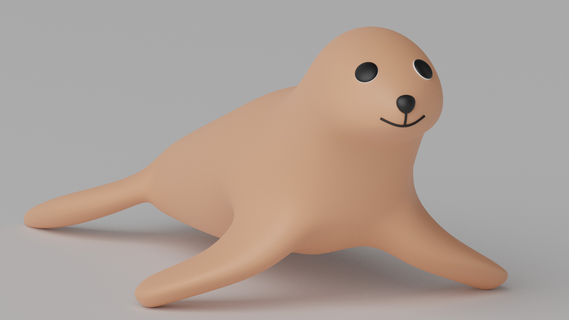Cartoon Cute Seal 3D model_10