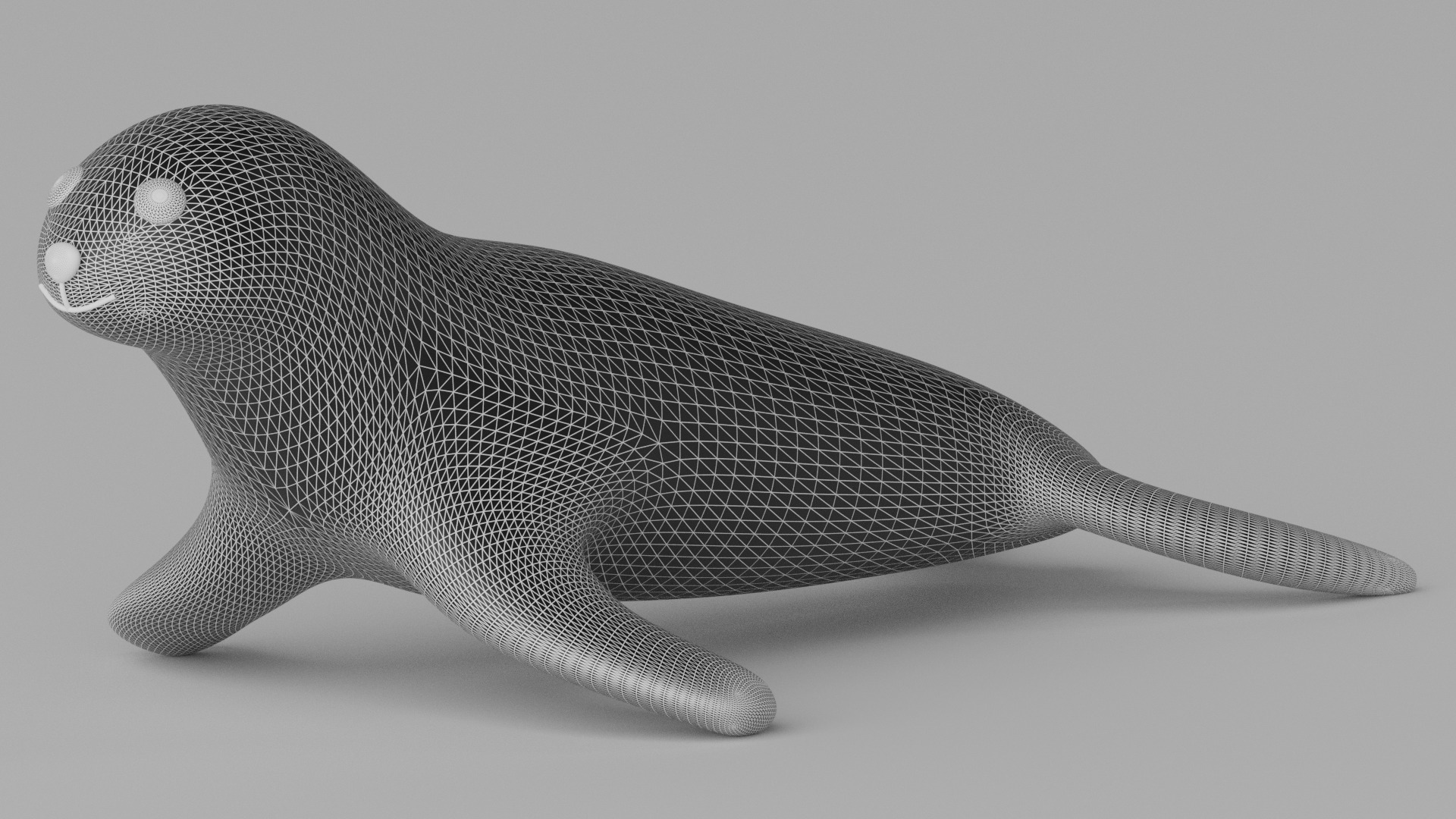 Cartoon Cute Seal 3D model_12