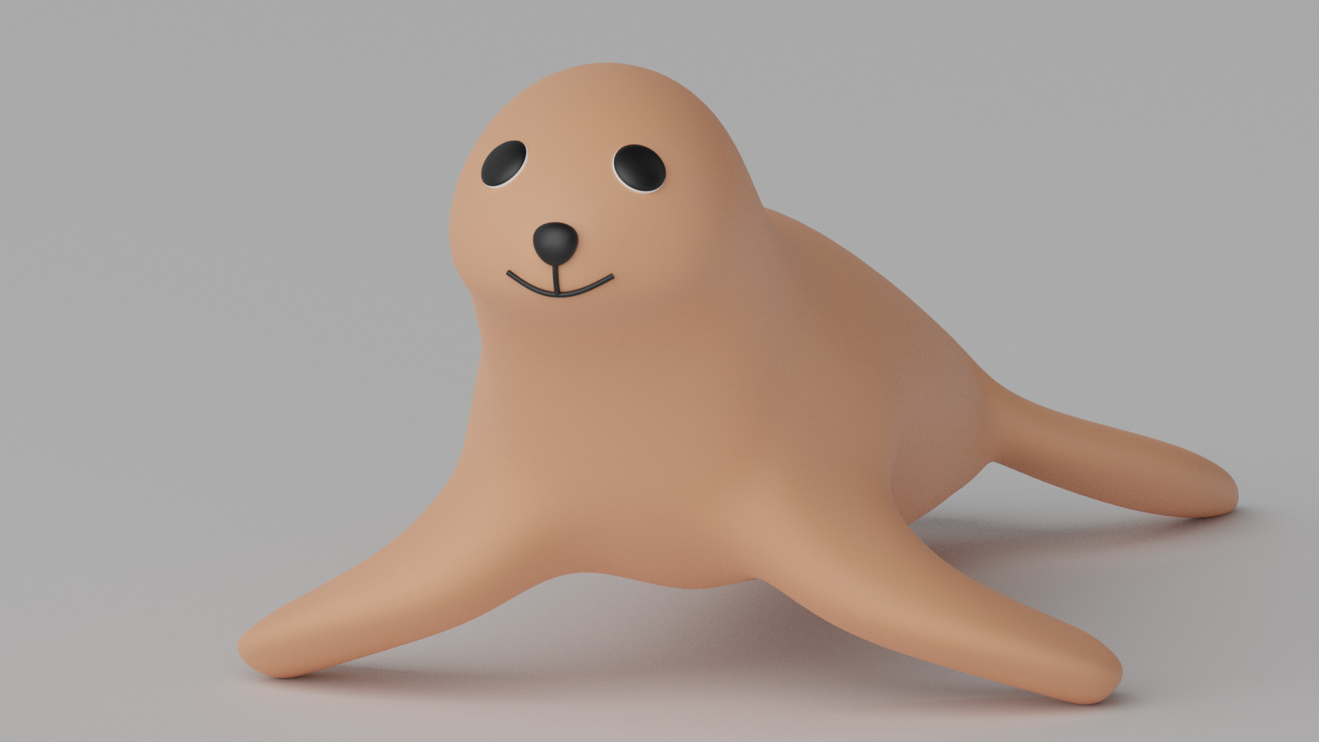 Cartoon Cute Seal 3D model_11