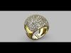 Bombe Pave Ring 30mm 3D print model_1