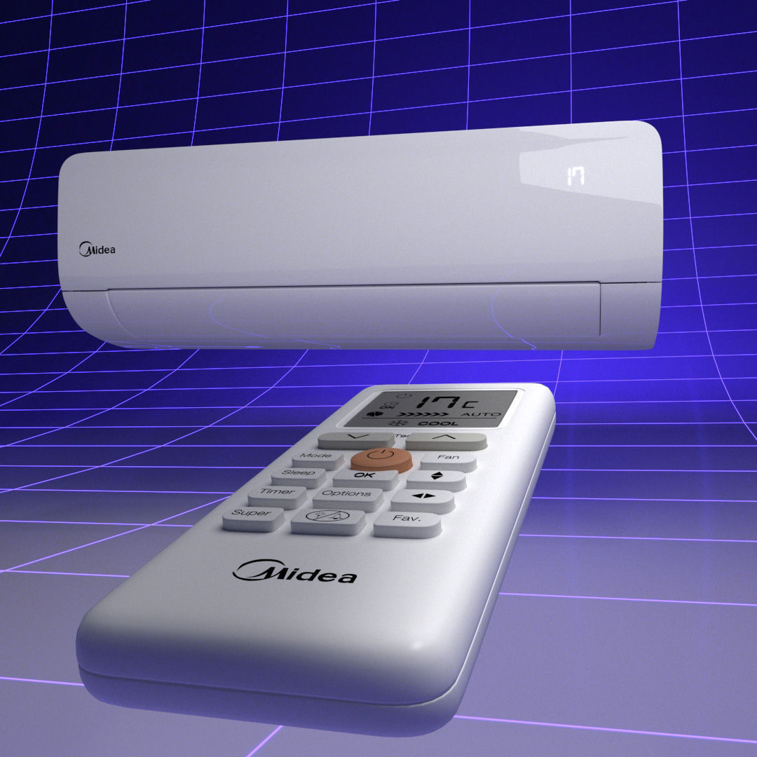 Air conditioning 3D model_1