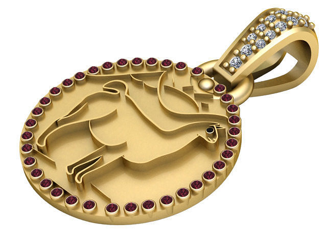 3D GOLD ANIMLS PENDANT  3D print model