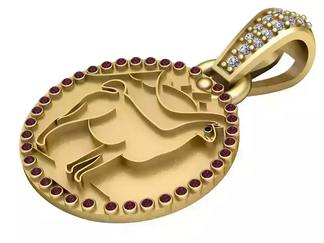 3D GOLD ANIMLS PENDANT 