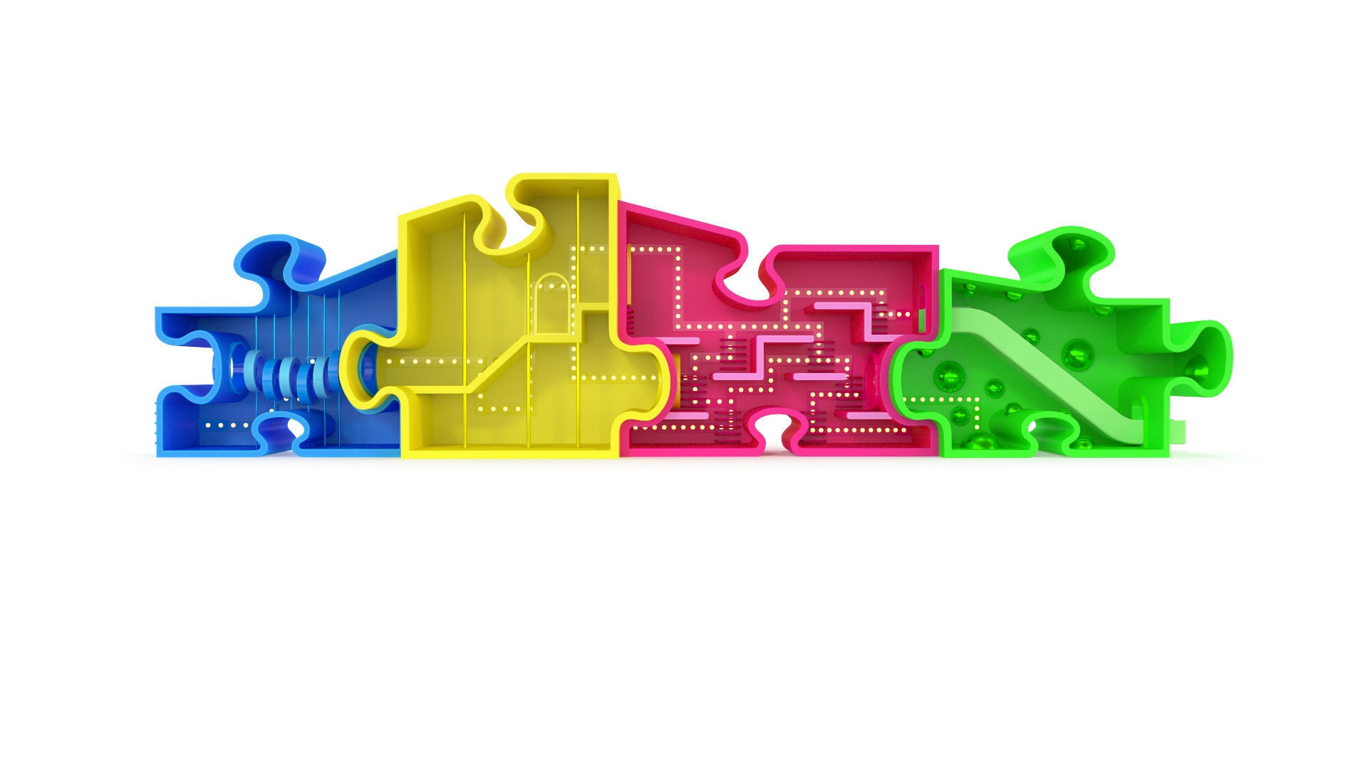 Playground Low-poly 3D model_2