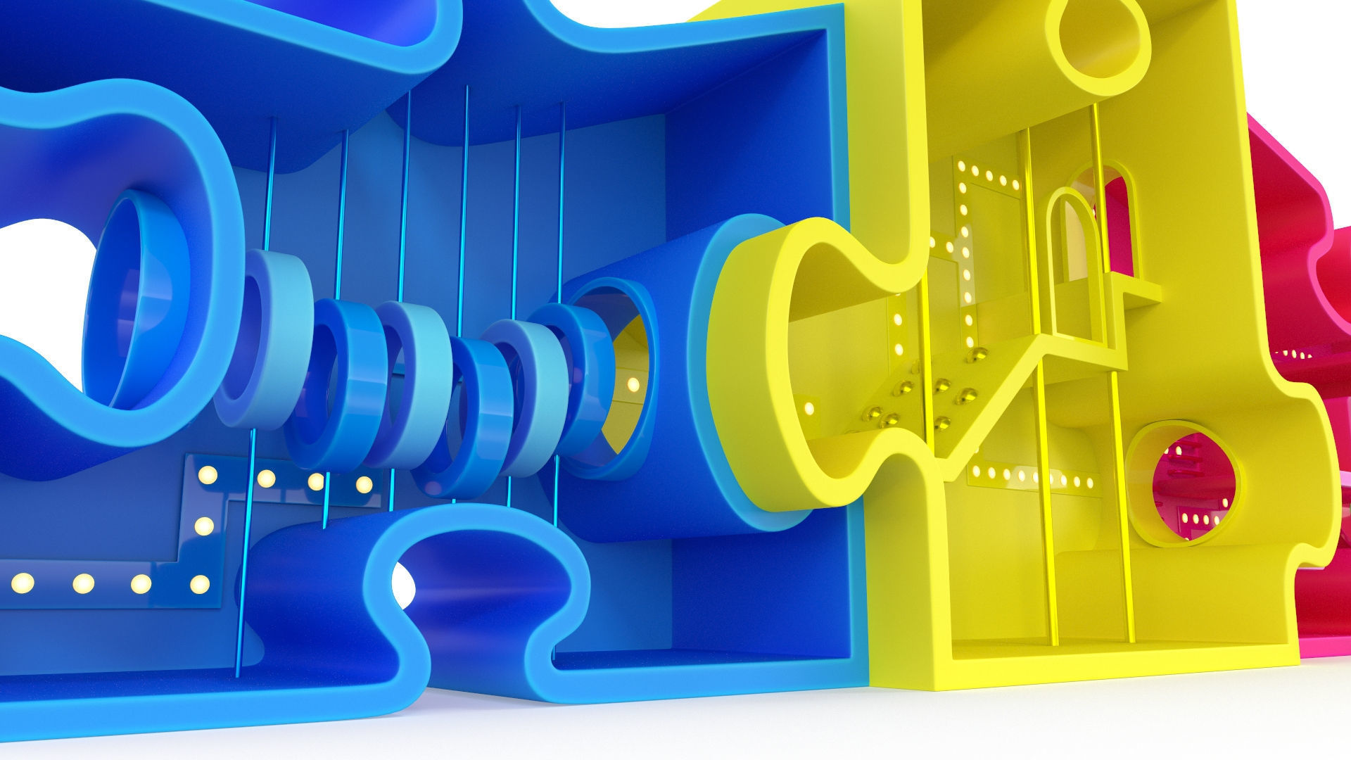 Playground Low-poly 3D model_6