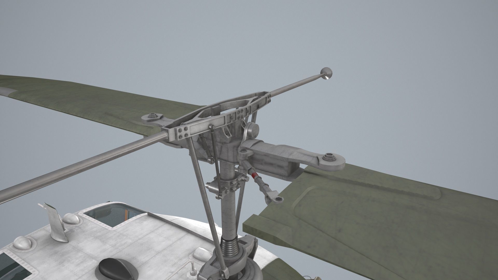 Bell UH-1C Australia RAAF Static Low-poly 3D model_11