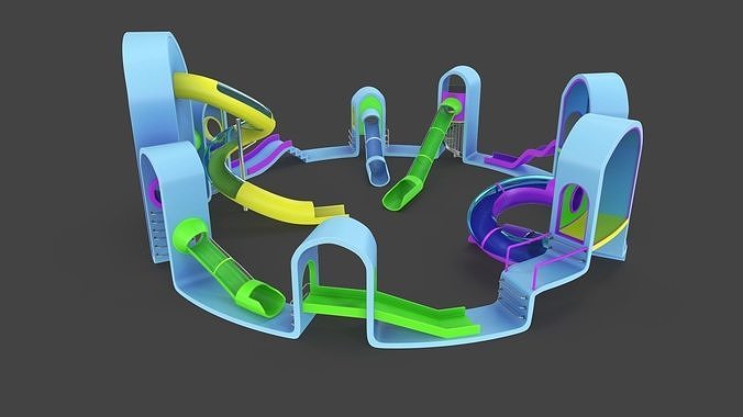 Playground Low-poly 3D model