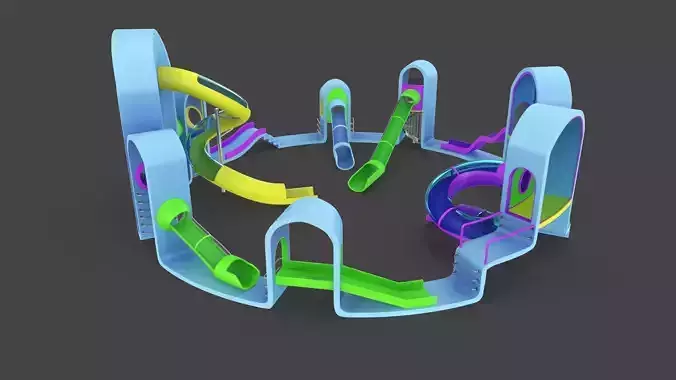 Playground Low-poly 3D model
