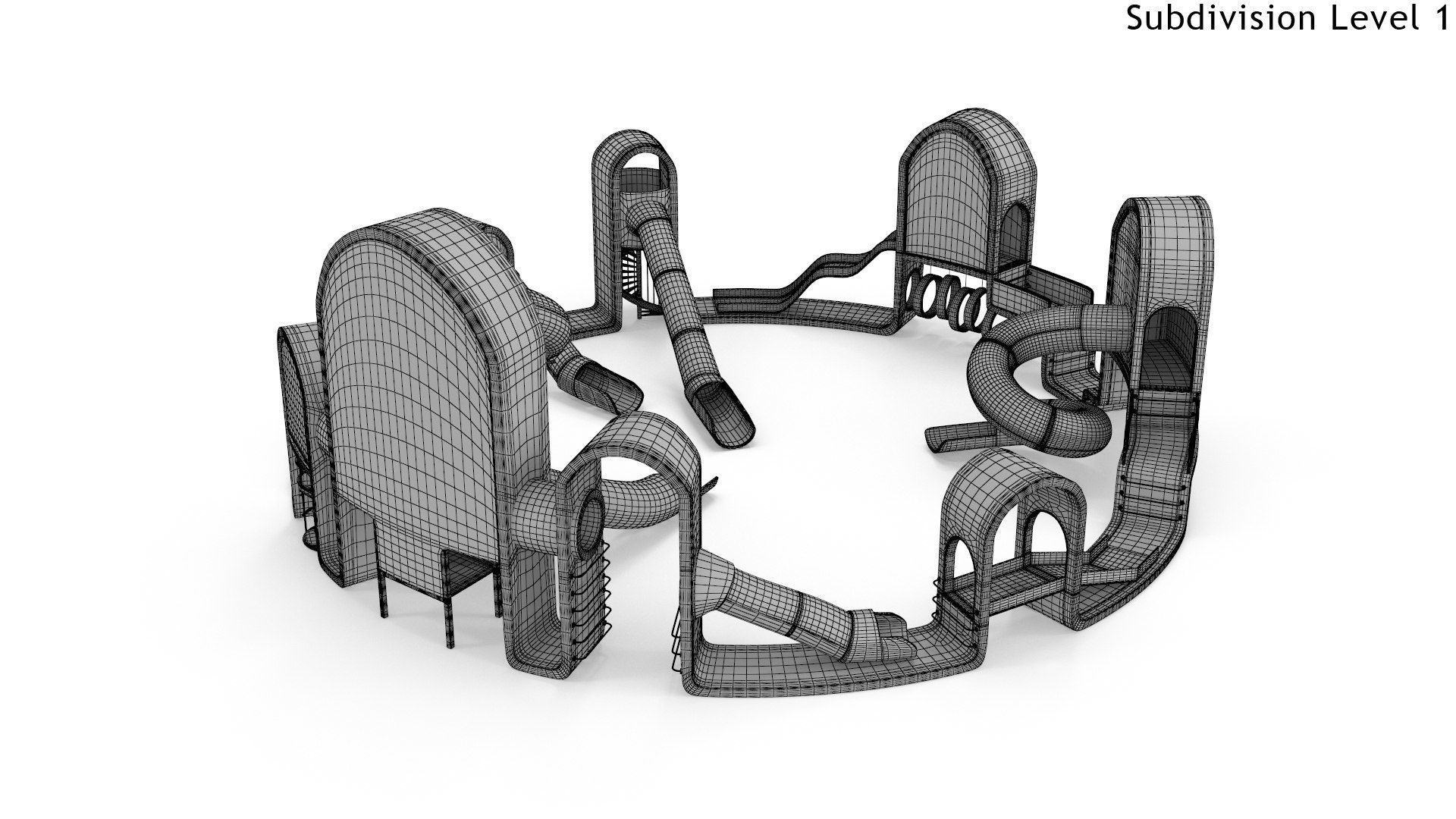 Playground Low-poly 3D model_12