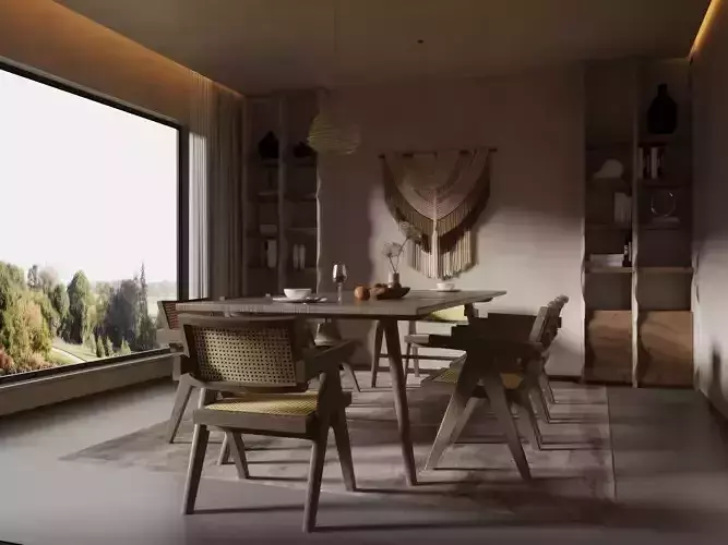 B restaurant dining table and chairs