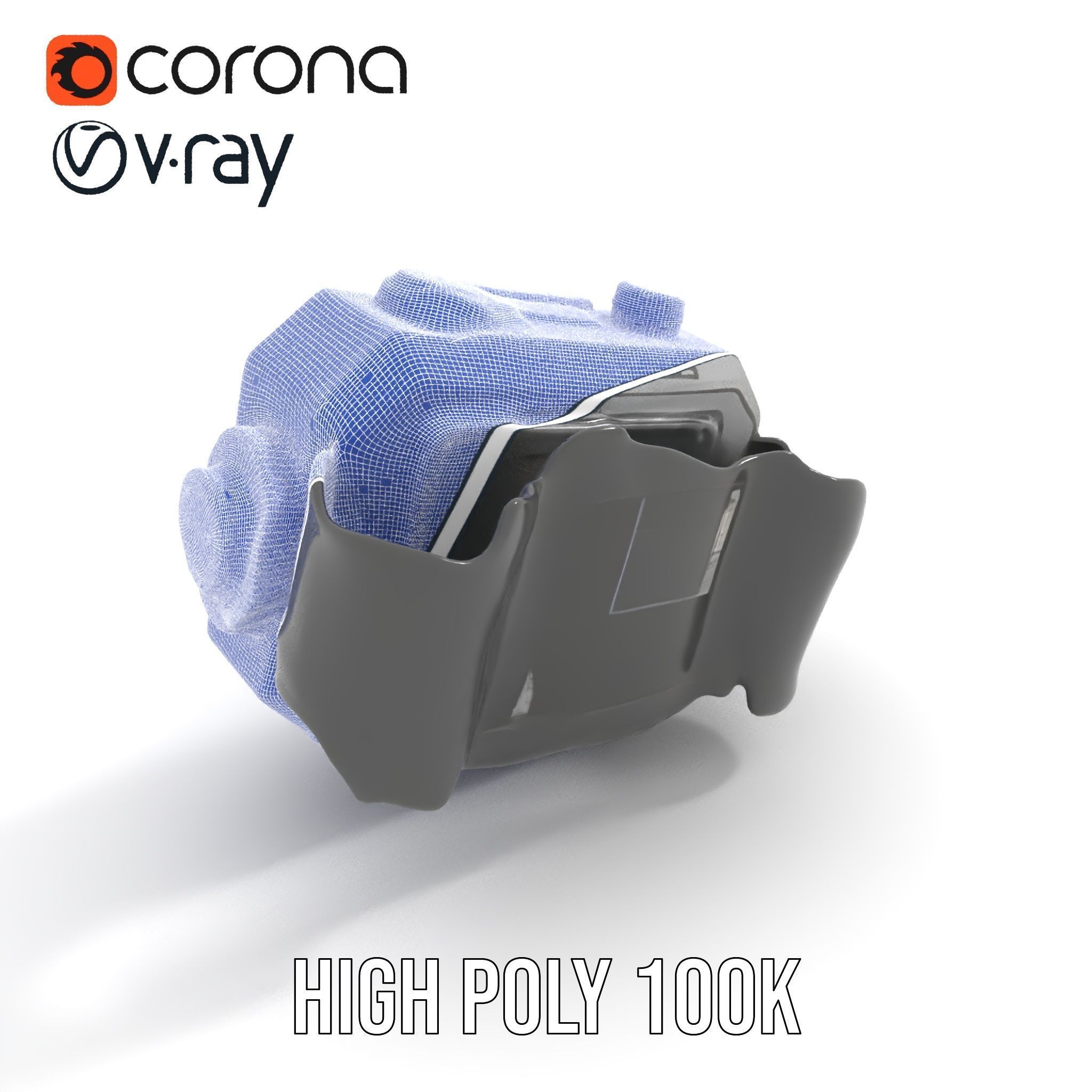 Rugged Digital Camera Model Pack Low-poly 3D model_34