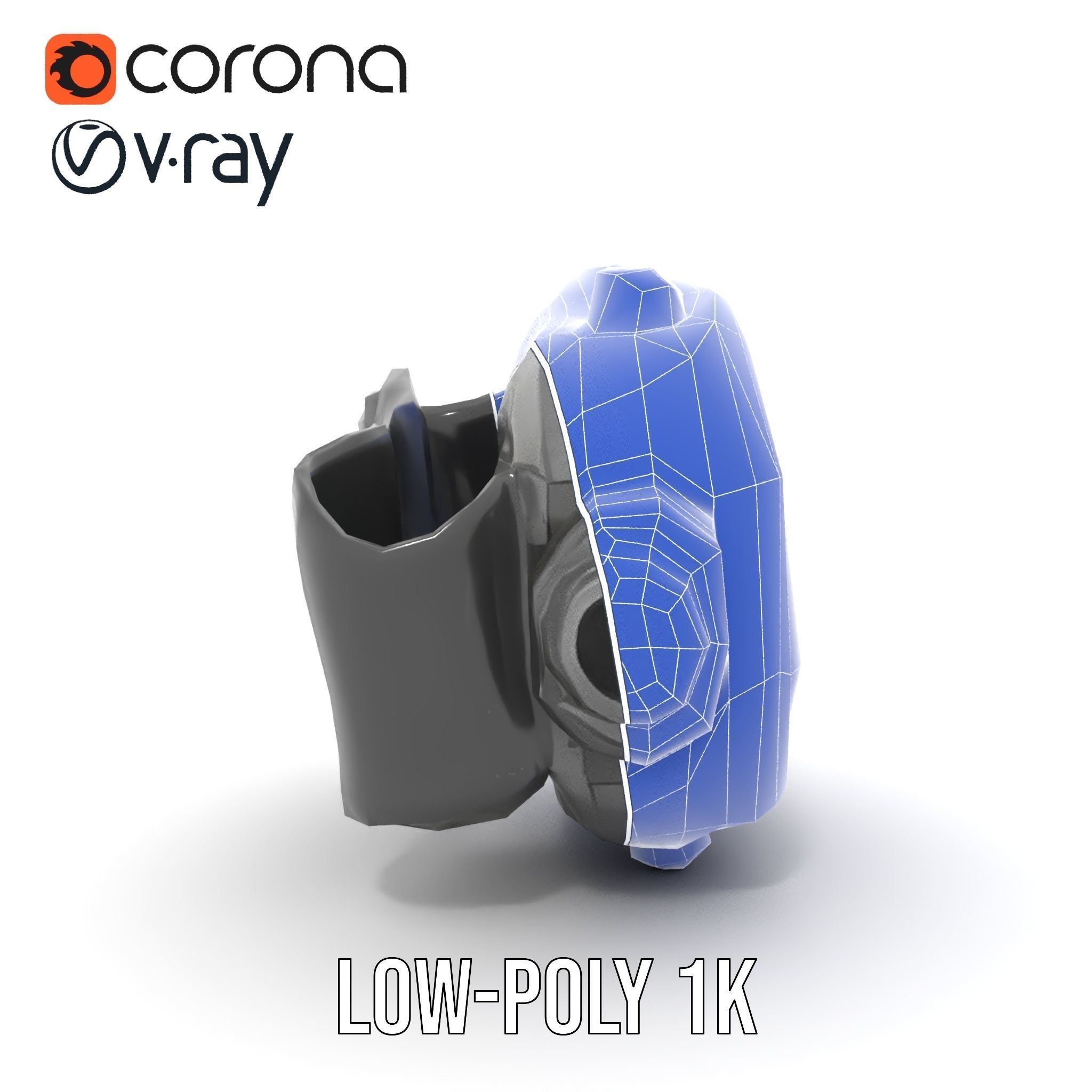 Rugged Digital Camera Model Pack Low-poly 3D model_26