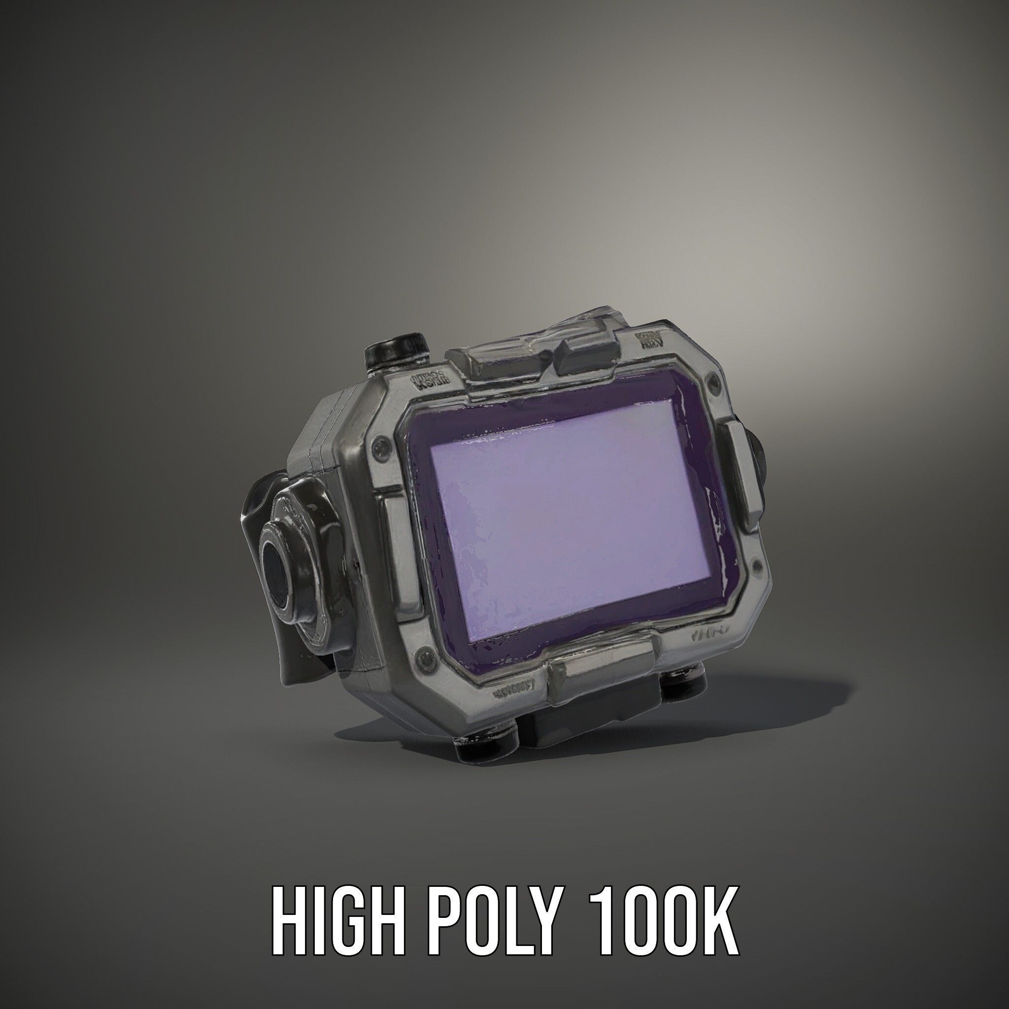 Rugged Digital Camera Model Pack Low-poly 3D model_18