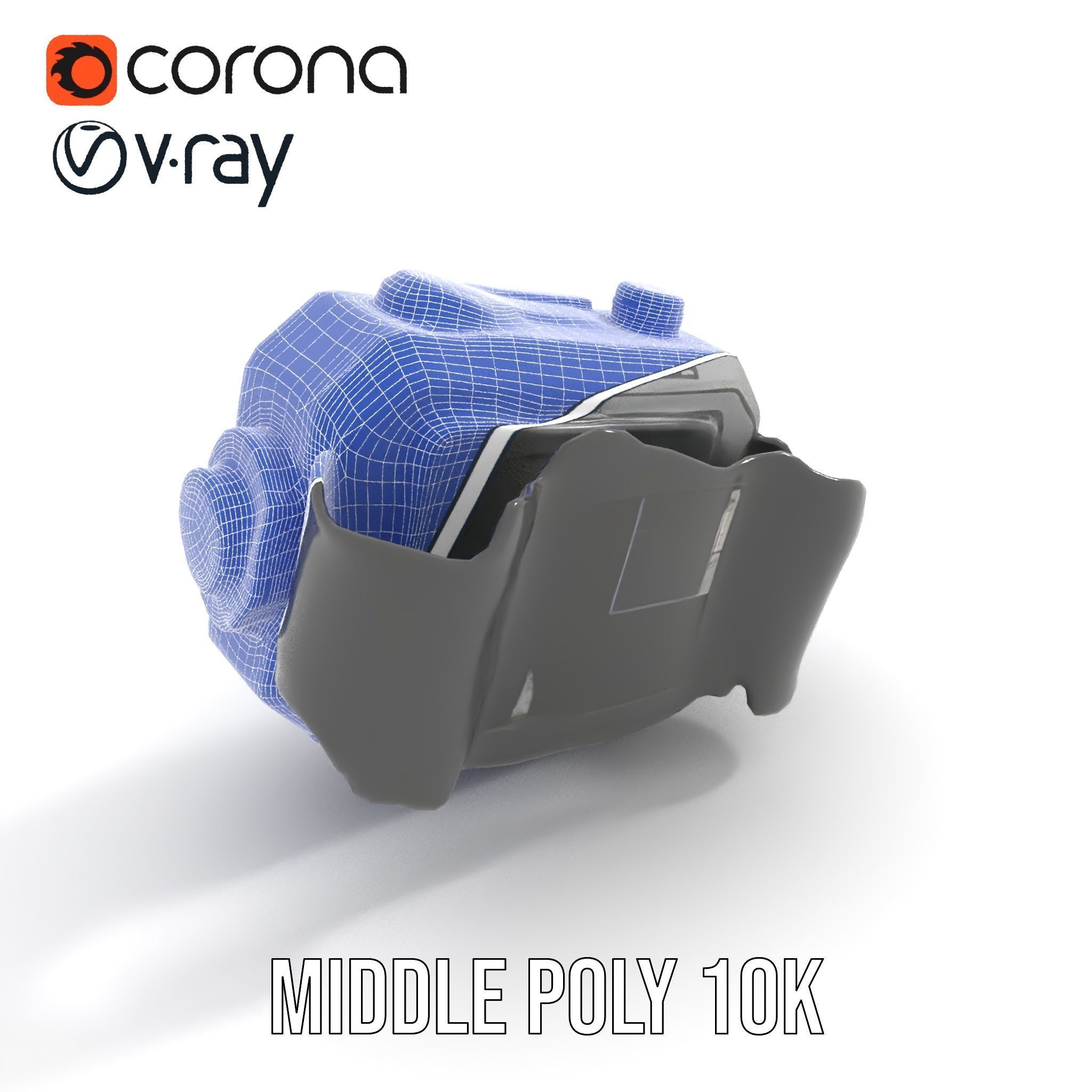 Rugged Digital Camera Model Pack Low-poly 3D model_7