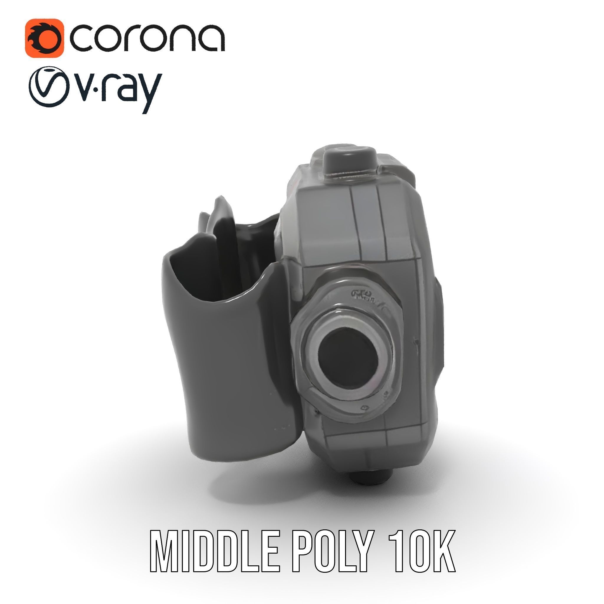 Rugged Digital Camera Model Pack Low-poly 3D model_16
