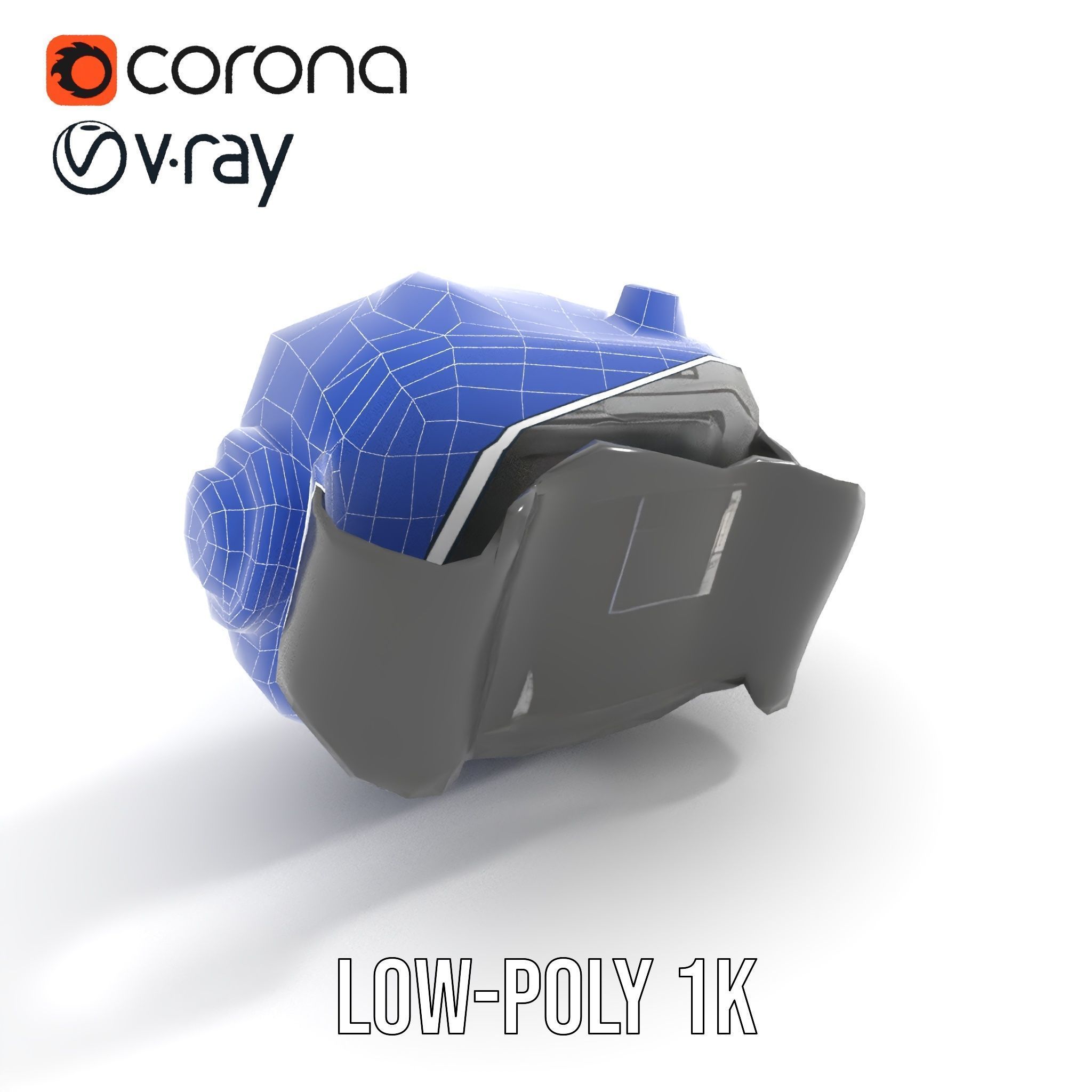 Rugged Digital Camera Model Pack Low-poly 3D model_32