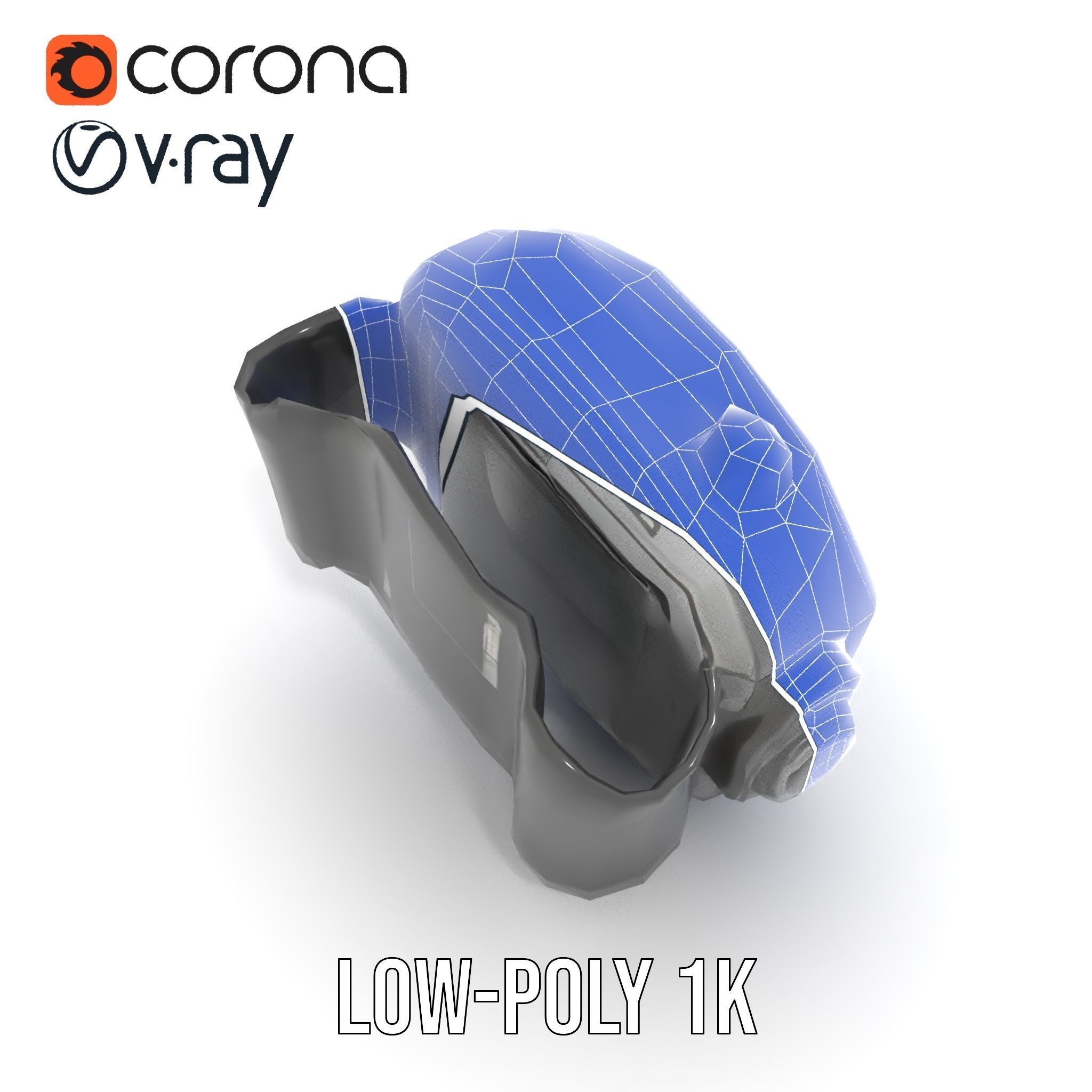 Rugged Digital Camera Model Pack Low-poly 3D model_17