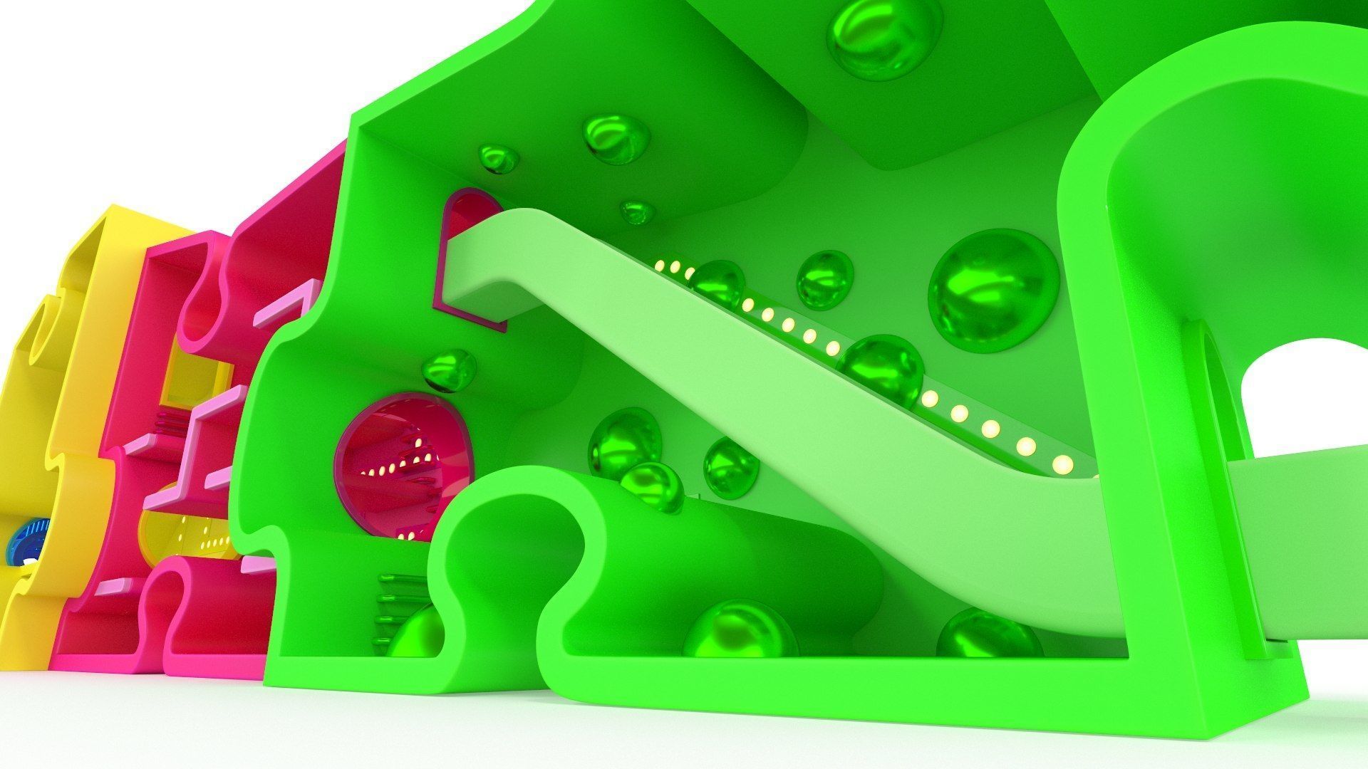 Outdoor Playground for Children 3D Model Collection_17