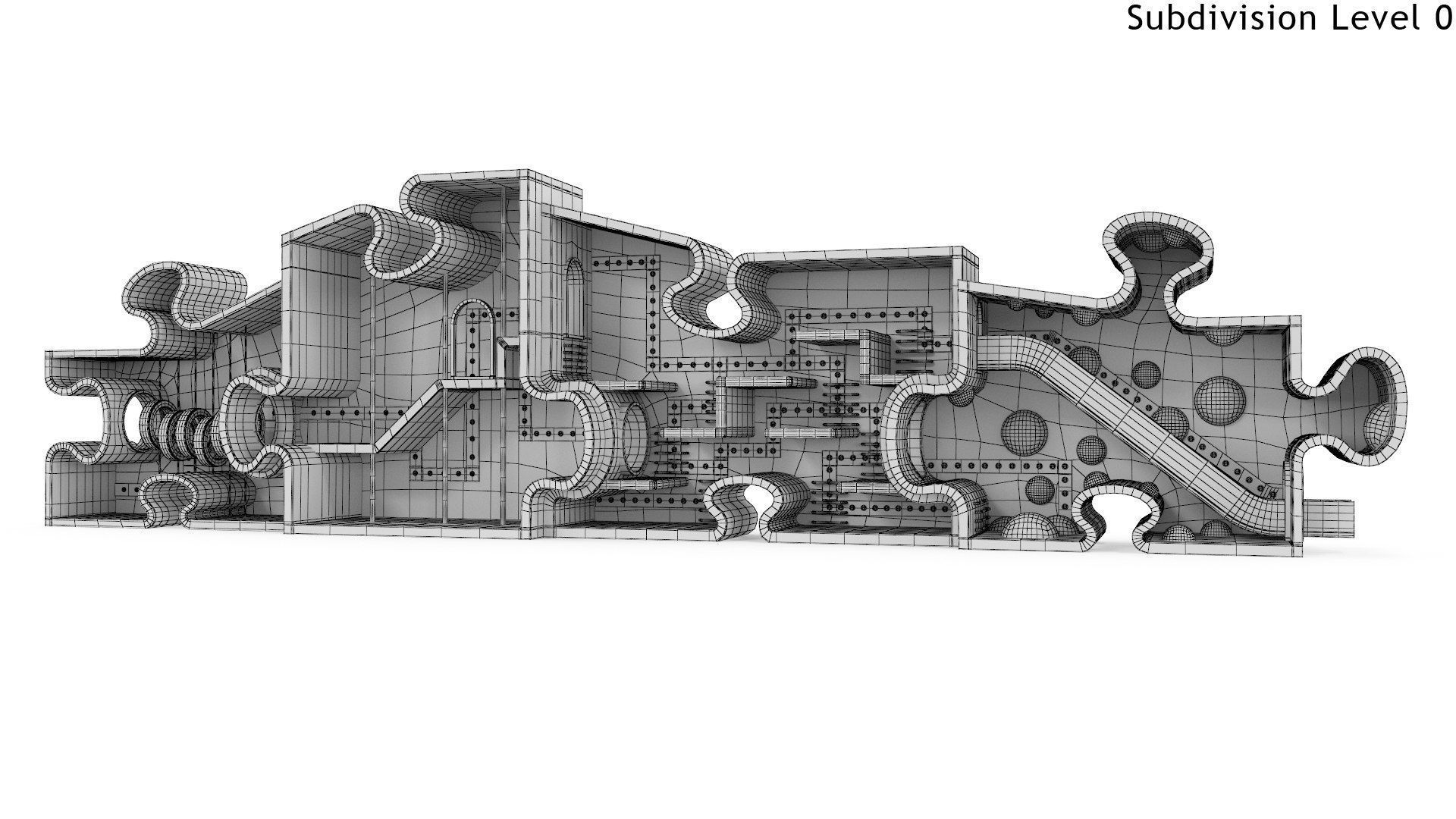 Outdoor Playground for Children 3D Model Collection_19