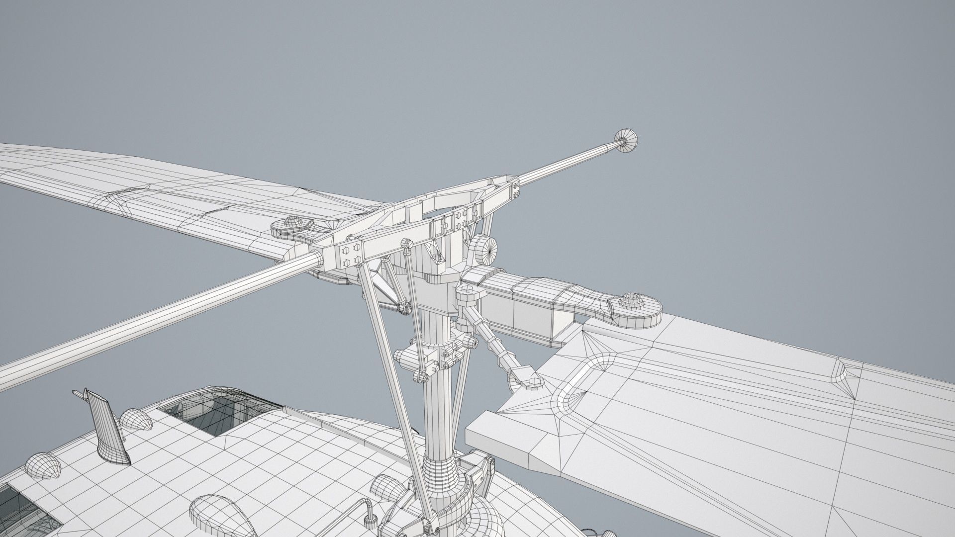 Bell UH-1C Australia RAAF Complex Animation Low-poly 3D model_34