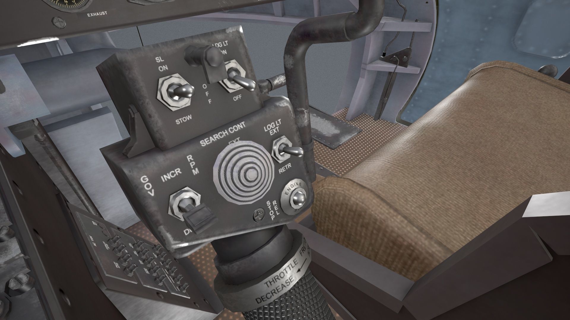 Bell UH-1C Australia RAAF Complex Animation Low-poly 3D model_7