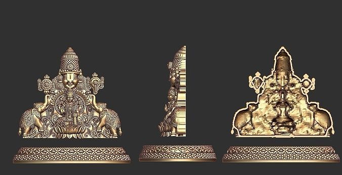 Balaji With Laxmiji  3D print model