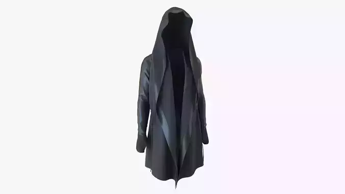 Black Cloak Low-poly 3D model