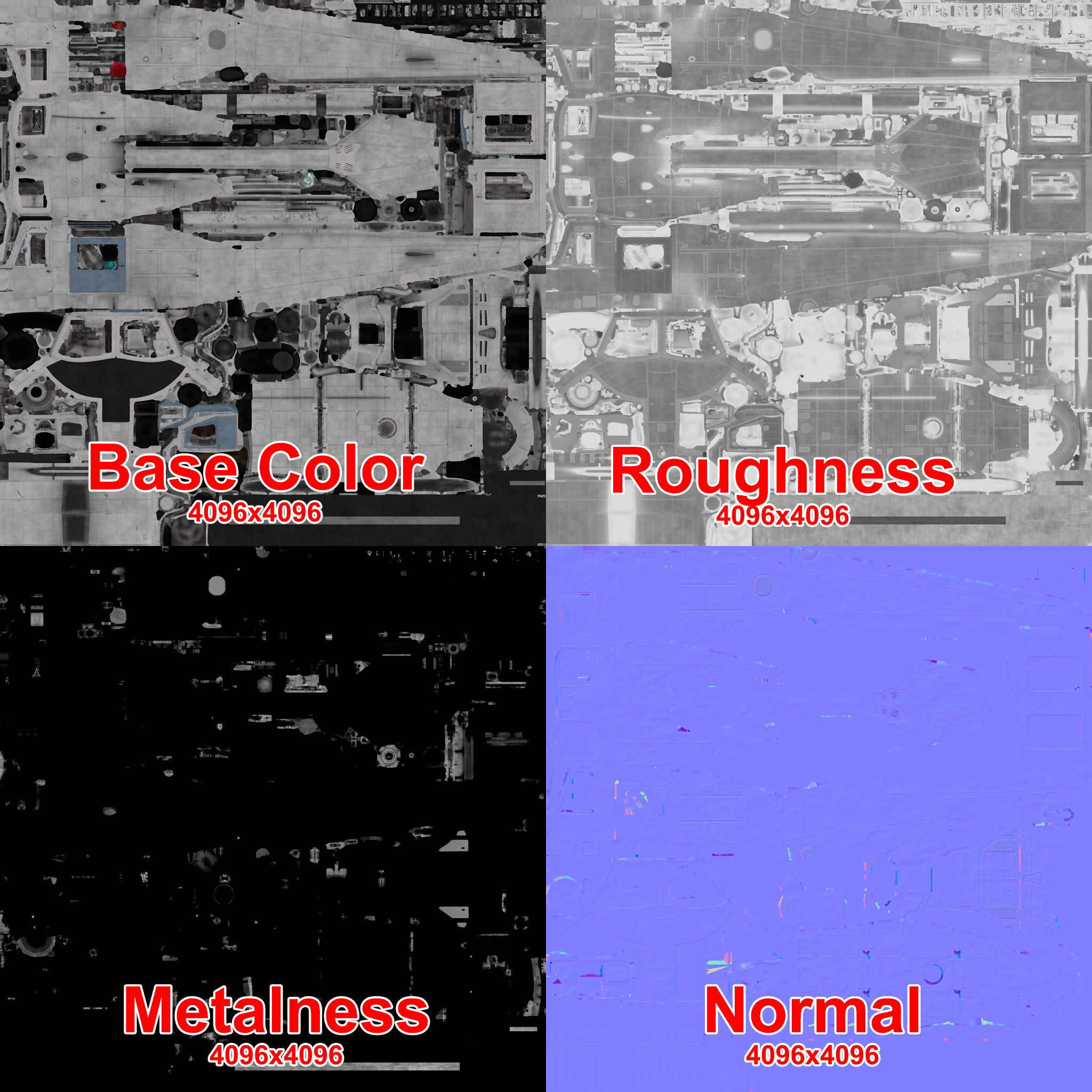 Bell UH-1C Blank Livery Static Low-poly 3D model_40