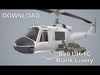Bell UH-1C Blank Livery Static Low-poly 3D model_1