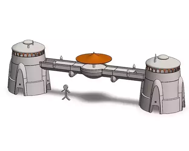 Star Wars Mos Espa Grand Arena Over Bridge Diorama 3D print model