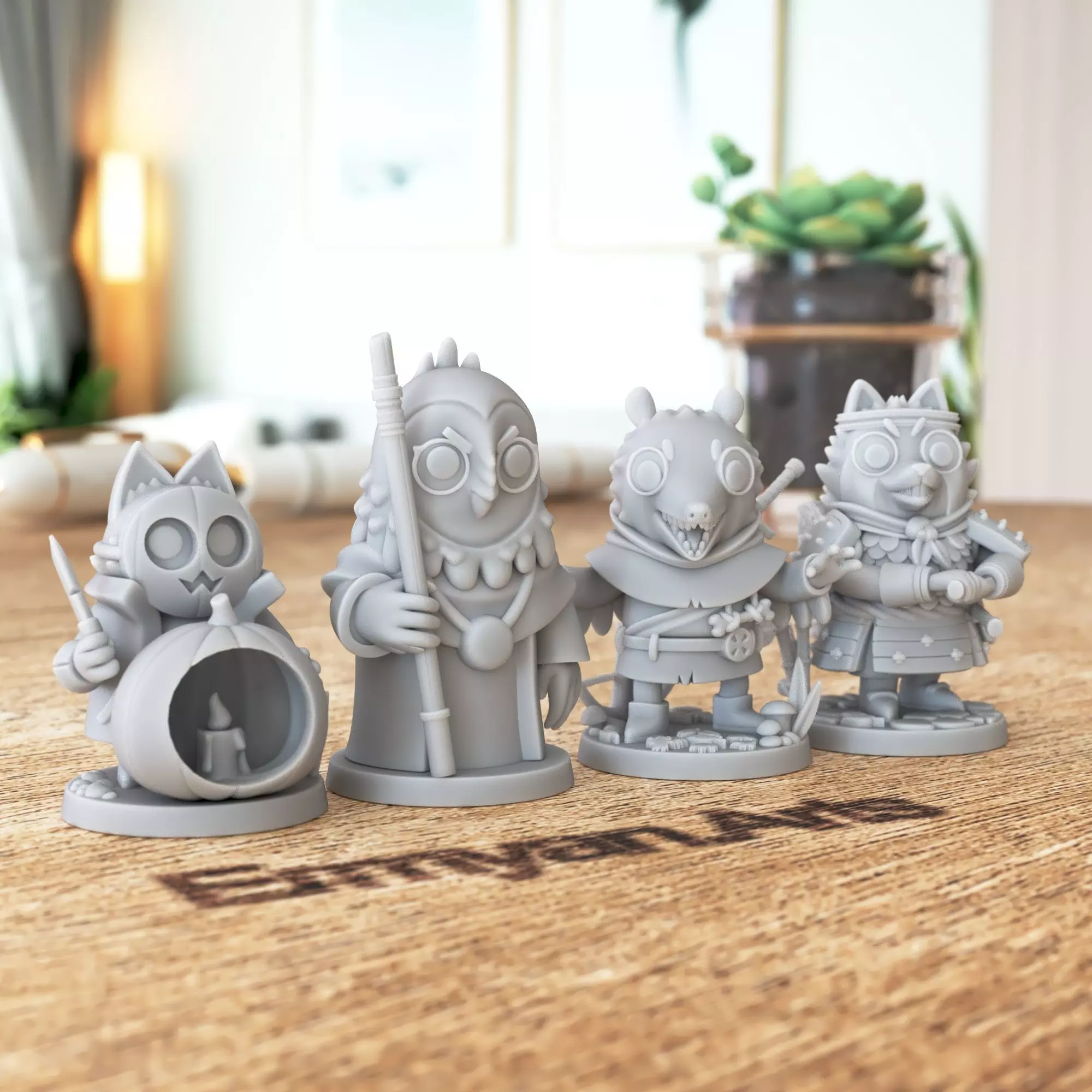 Root Boardgame Four Vagabond 3D print model