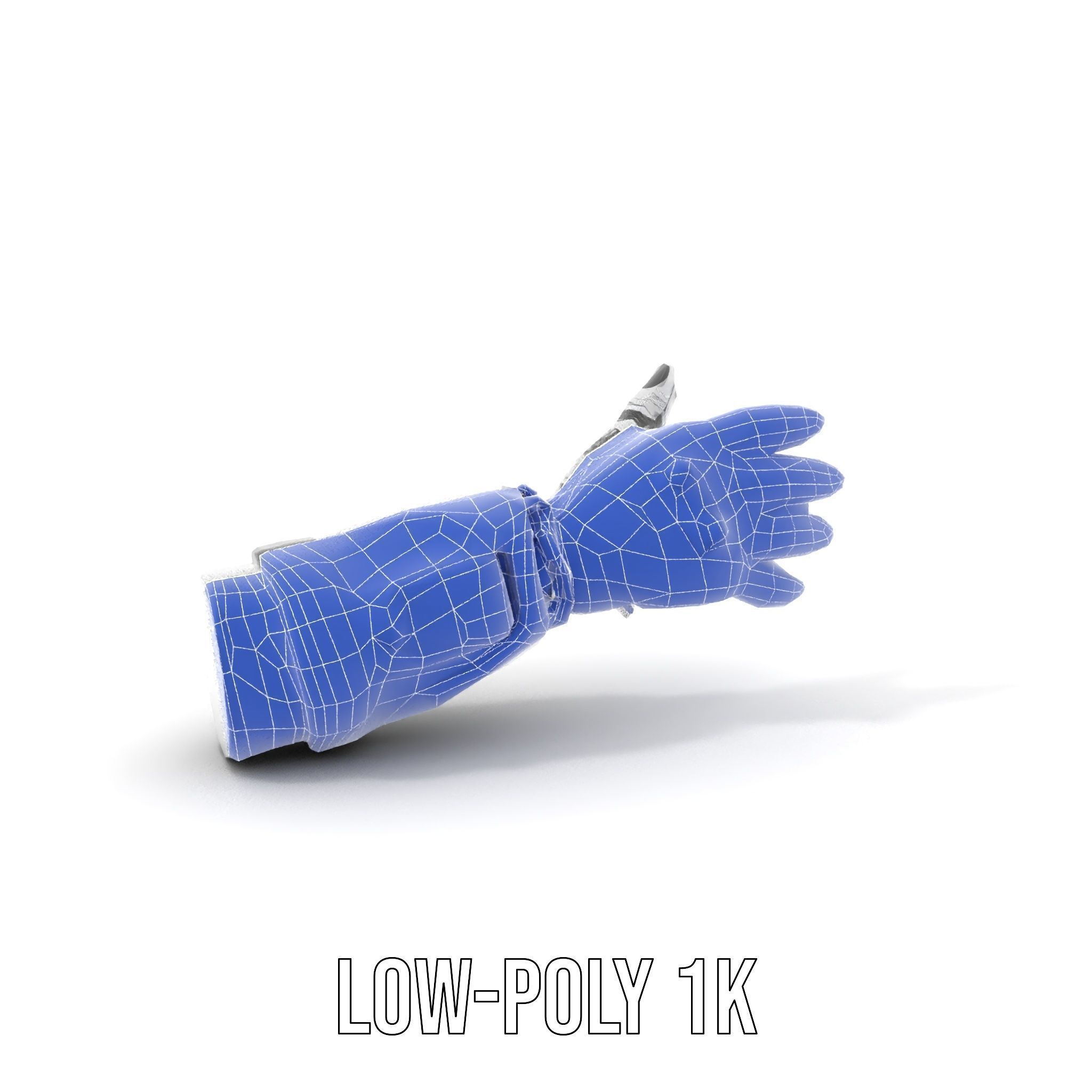 Futuristic Robotic Hand Model Pack with PBR Textures Low-poly 3D model_20